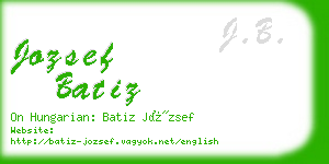 jozsef batiz business card